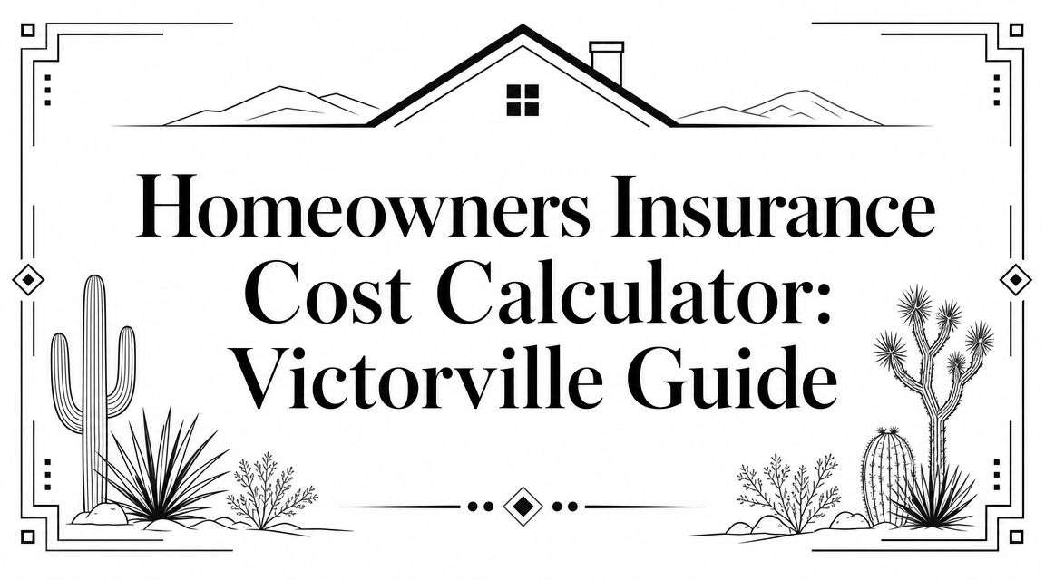 Homeowners Insurance Cost Calculator: Victorville Guide