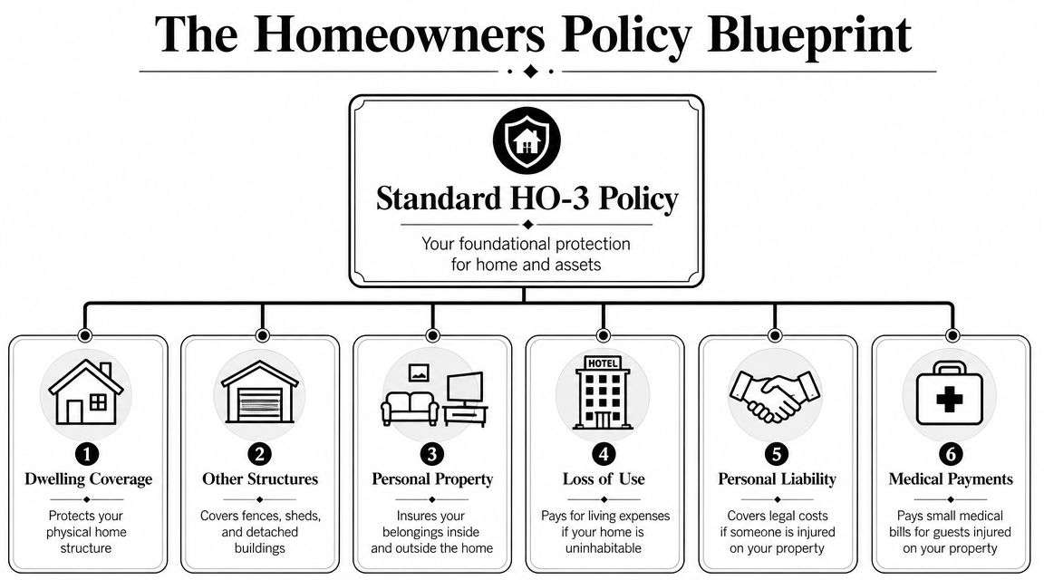 image 1 Homeowners Insurance in Victorville CA: Best Rates 2026 If you're shopping for Homeowners Insurance in Victorville CA, don't treat this like a commodity purchase. A cheap policy that leaves out the risks that matter in the High Desert can cost you far more than a higher premium ever would. The smart move is to understand what the policy does, what it leaves out, and what underwriters are looking at when they decide whether they even want the risk. The Building Blocks of a Homeowners Insurance Policy