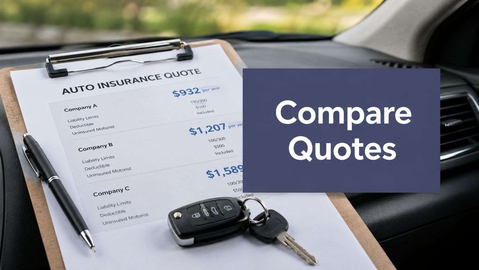 How to Compare Auto Insurance Quotes the Smart Way