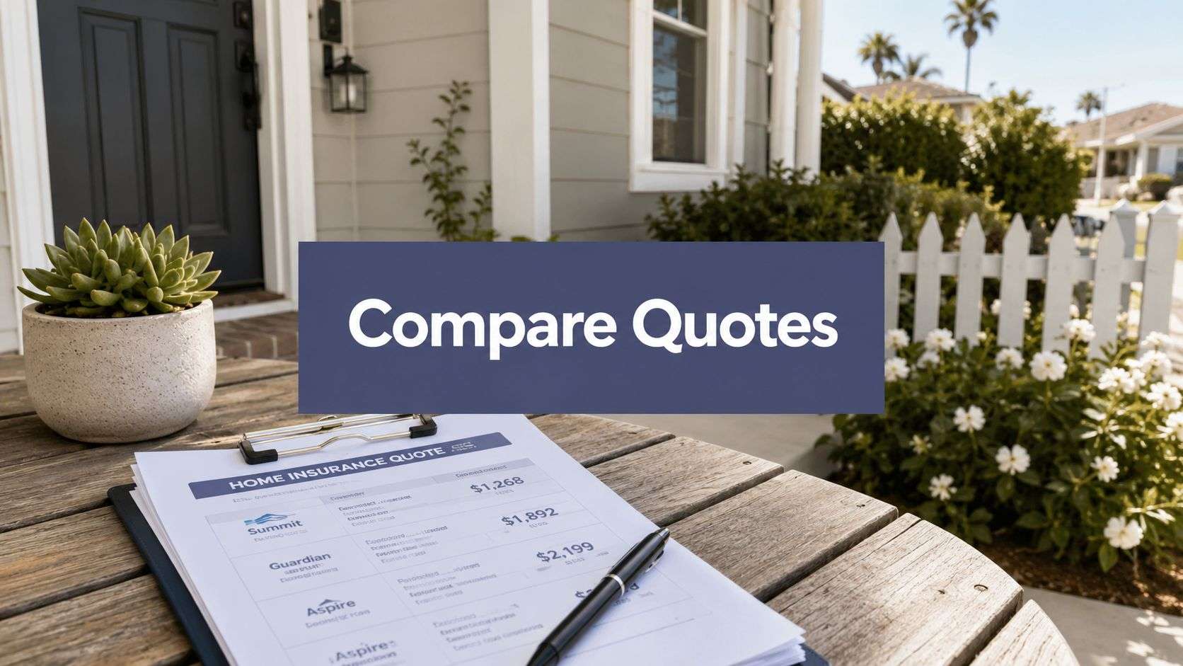 How to Compare Home Insurance Quotes in California