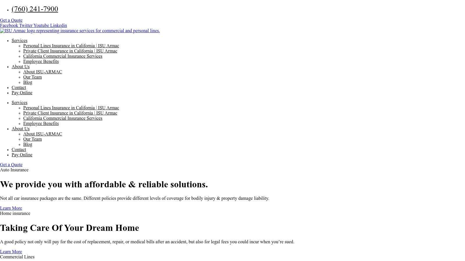 Screenshot from https://isu-armac.com