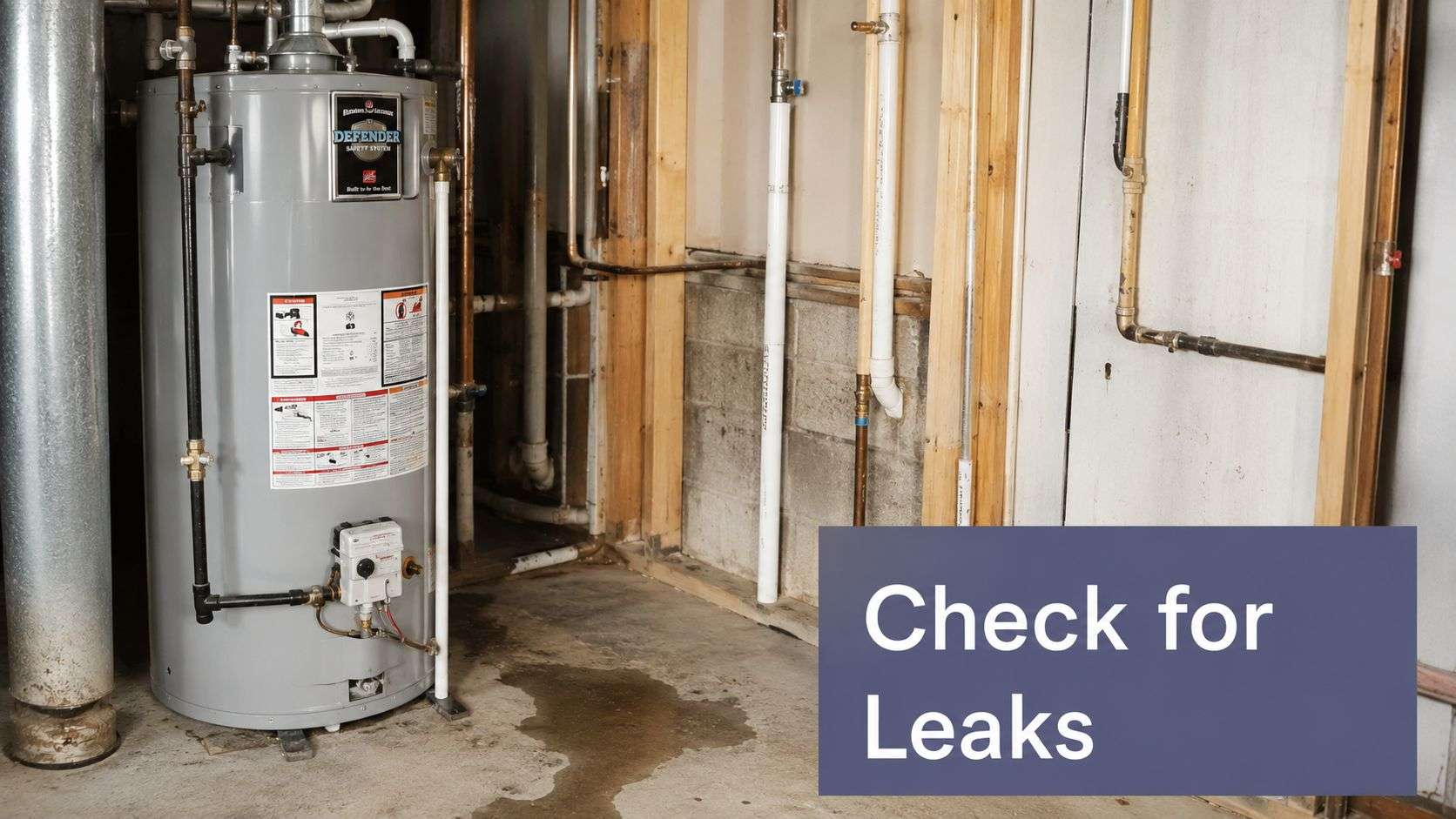 home insurance inspection checklist water leak Home Insurance Inspection Checklist: 8 Key Checks A practical home insurance inspection checklist turns the inspection into an evidence file. It separates conditions you can safely observe from concerns that require a licensed roofer, plumber, electrician, structural professional, or HVAC technician. It also gives you dated photographs, maintenance records, permits, and inventory details to discuss with an ISU Insurance Services agent in Victorville. A water heater in a basement showing a water puddle on the concrete floor indicating a leak.