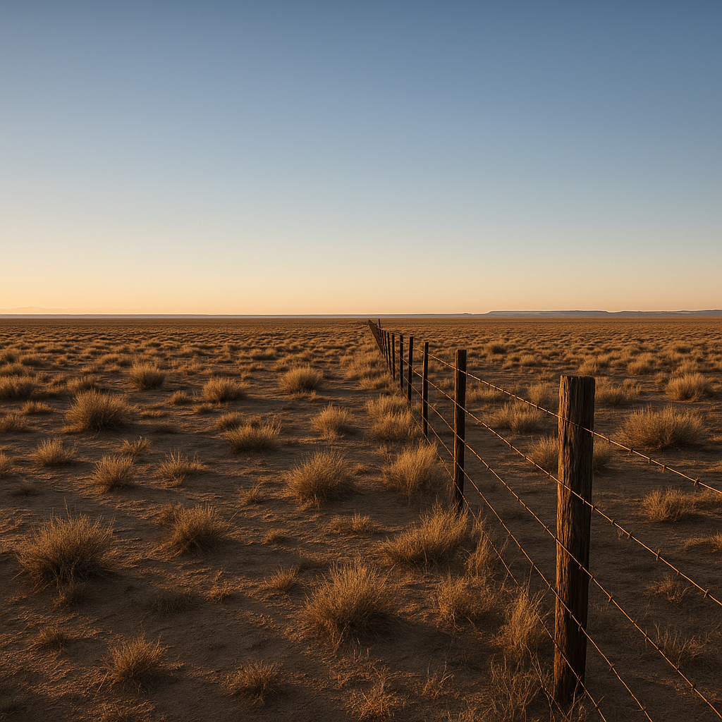 blog 6 Blog Blog Home Blog Open desert land near Victorville with fencing and a clear sky
